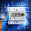 Contatore di energia trifase QOLTEC 50980 — 400 V, 100 A con reset