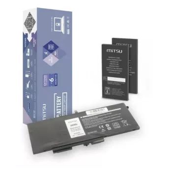 Batteria ricaricabile per laptop MITSU 5BM335 per Dell, 6000 mAh