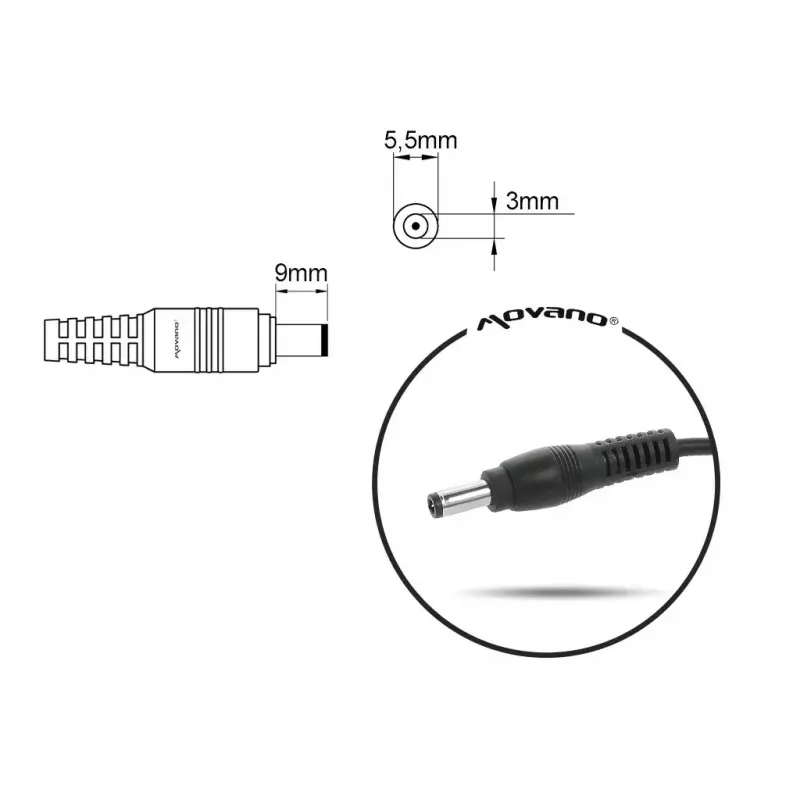 Alimentatore MITSU per Samsung 19V 3,16A (modello 5ZM050)