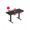 Scrivania gaming dritta Huzaro Hero 8.2 nero MDF rettangolare 1200x600 mm, regolabile in altezza 720–1180 mm, portata 80 kg