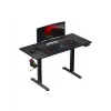 Scrivania gaming dritta Huzaro Hero 8.2 nero MDF rettangolare 1200x600 mm, regolabile in altezza 720–1180 mm, portata 80 kg