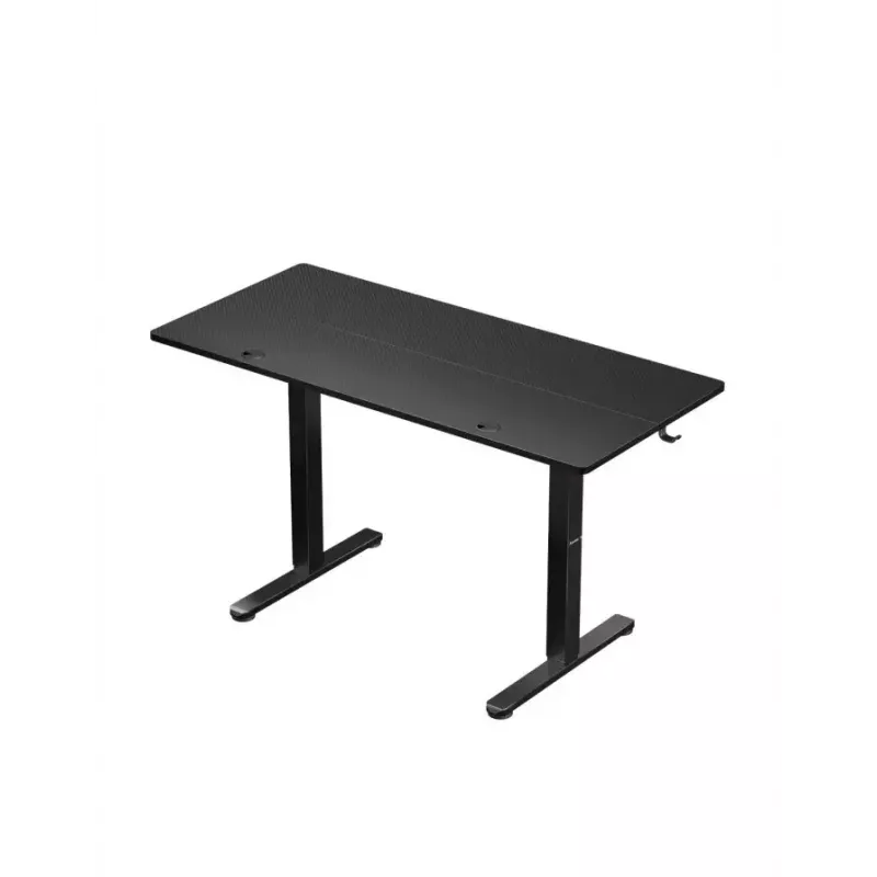 Scrivania gaming dritta Huzaro Hero 8.2 nero MDF rettangolare 1200x600 mm, regolabile in altezza 720–1180 mm, portata 80 kg