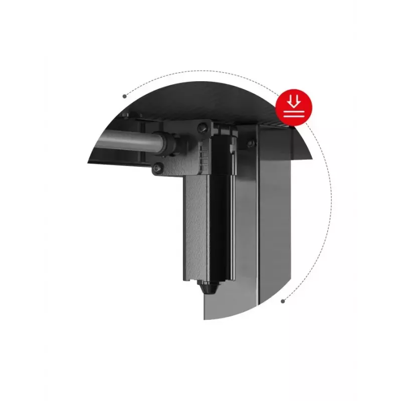 Scrivania gaming dritta Huzaro Hero 8.2 nero MDF rettangolare 1200x600 mm, regolabile in altezza 720–1180 mm, portata 80 kg