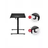 Scrivania gaming dritta Huzaro Hero 8.2 nero MDF rettangolare 1200x600 mm, regolabile in altezza 720–1180 mm, portata 80 kg