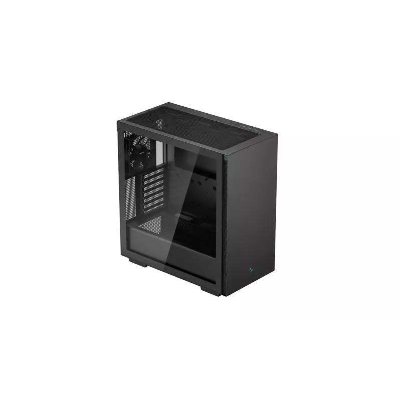 Case PC DeepCool CH510 Midi Tower nero — vetro temperato, microATX/ATX, supporta radiatori da 360 mm anteriori/superiori, lunghezza massima GPU 38 cm, alimentatore in basso, 7 slot di espansione