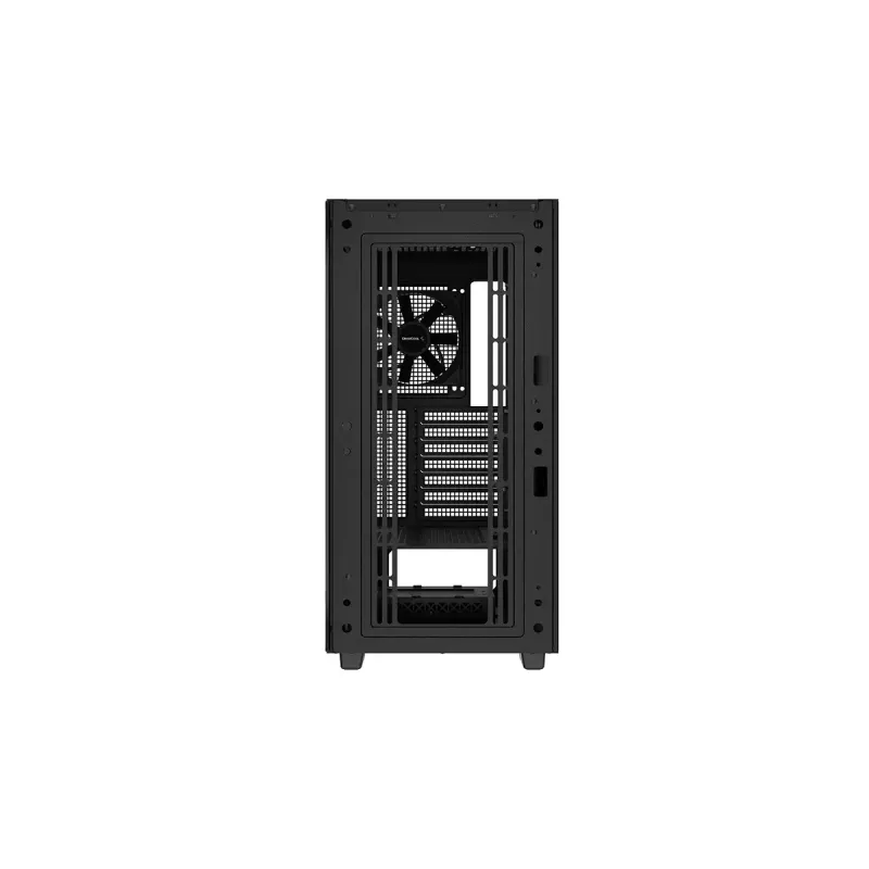 Case PC DeepCool CH510 Midi Tower nero — vetro temperato, microATX/ATX, supporta radiatori da 360 mm anteriori/superiori, lunghezza massima GPU 38 cm, alimentatore in basso, 7 slot di espansione