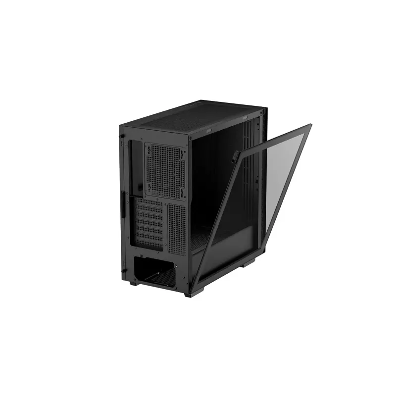Case PC DeepCool CH510 Midi Tower nero — vetro temperato, microATX/ATX, supporta radiatori da 360 mm anteriori/superiori, lunghezza massima GPU 38 cm, alimentatore in basso, 7 slot di espansione