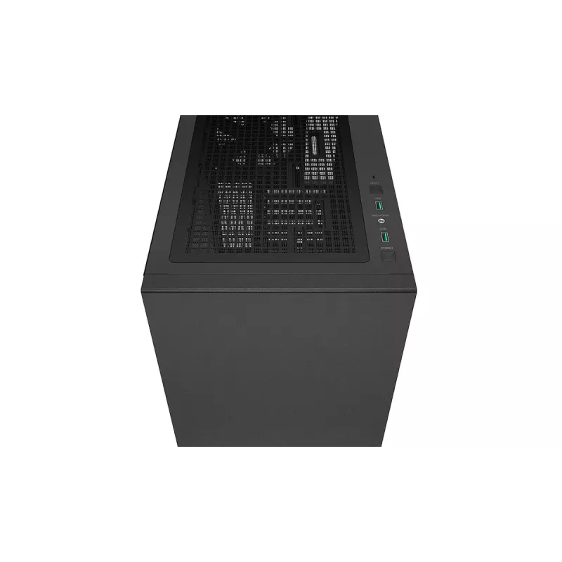Case PC DeepCool CH510 Midi Tower nero — vetro temperato, microATX/ATX, supporta radiatori da 360 mm anteriori/superiori, lunghezza massima GPU 38 cm, alimentatore in basso, 7 slot di espansione