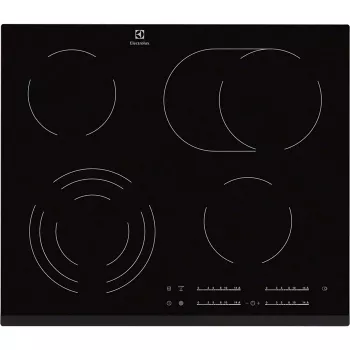 Piano cottura Electrolux EHF6547FXK nero da incasso 4 zone