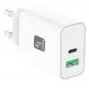 Caricabatterie mobile Techly IPW-USB-30WACG universale bianco AC ricarica rapida per interni