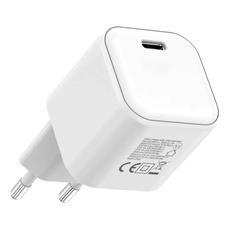 Caricabatterie mobile Techly IPW-USB-G65C universale bianco AC ricarica rapida per interni