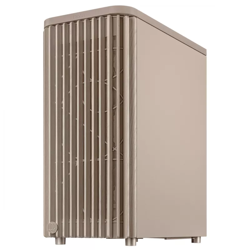 Case PC ASUS ProArt PA401 Wood Edition Beige — Mid-Tower, pannello frontale in metallo