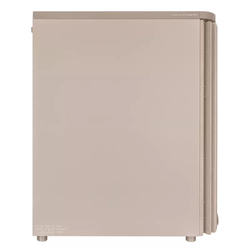 Case PC ASUS ProArt PA401 Wood Edition Beige — Mid-Tower, pannello frontale in metallo