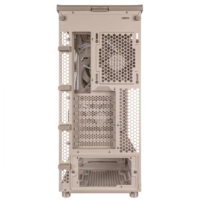 Case PC ASUS ProArt PA401 Wood Edition Beige — Mid-Tower, pannello frontale in metallo