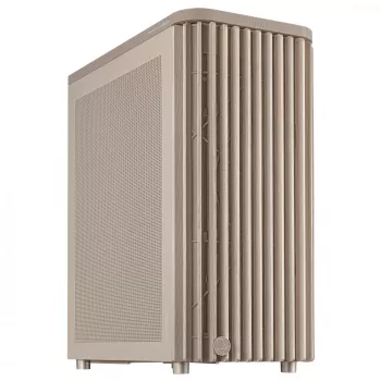 Case PC ASUS ProArt PA401 Wood Mesh PWM Beige — ATX, legno, 2×160 mm frontali, 1×120 mm posteriori, 2×3,5 pollici + 2×2,5 pollici vani