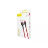 Cavo USB-A a USB-C Baseus Cafule — USB 2.0 A→C, supporto ricarica QC3.0, treccia in nylon, rosso