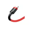 Cavo USB-A a USB-C Baseus Cafule — USB 2.0 A→C, supporto ricarica QC3.0, treccia in nylon, rosso
