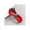 Cavo USB-A a USB-C Baseus Cafule — USB 2.0 A→C, supporto ricarica QC3.0, treccia in nylon, rosso