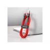 Cavo USB-A a USB-C Baseus Cafule — USB 2.0 A→C, supporto ricarica QC3.0, treccia in nylon, rosso