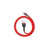 Cavo USB-A a USB-C Baseus Cafule — USB 2.0 A→C, supporto ricarica QC3.0, treccia in nylon, rosso
