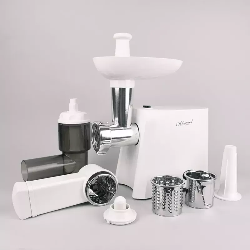 Tritacarne Maestro MR852, 1000 W, bianco, lama in acciaio inox, funzione retromarcia