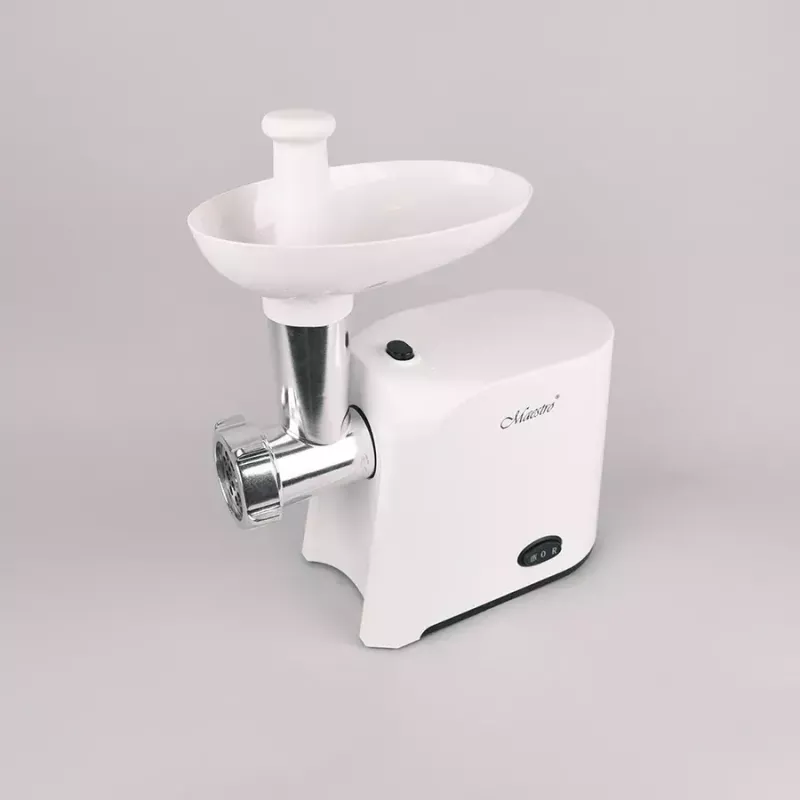 Tritacarne Maestro MR852, 1000 W, bianco, lama in acciaio inox, funzione retromarcia