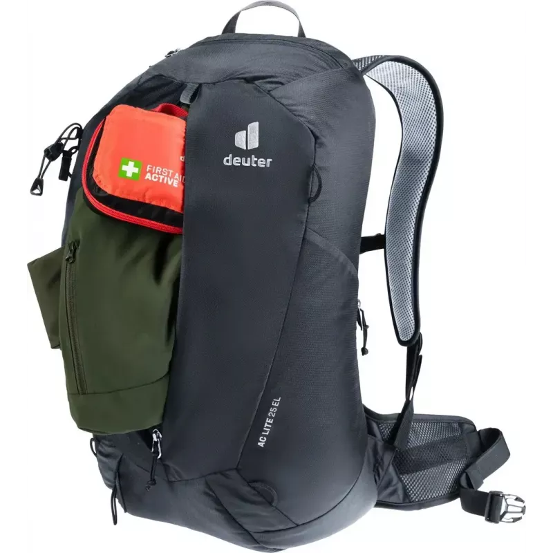 Zaino DEUTER AC Lite 25 EL nero — zaino giornaliero ventilato, capacità 25 l