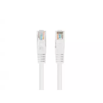 Lanberg PCU6-20CC-0200-W cavo patch Cat6 U/UTP, 2 m, bianco, confezione da 10