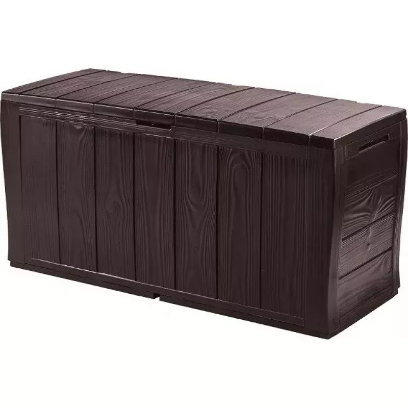 Scatola contenitore Keter Sherwood rettangolare resina marrone 270L 1170mm