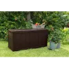 Scatola contenitore Keter Sherwood rettangolare resina marrone 270L 1170mm