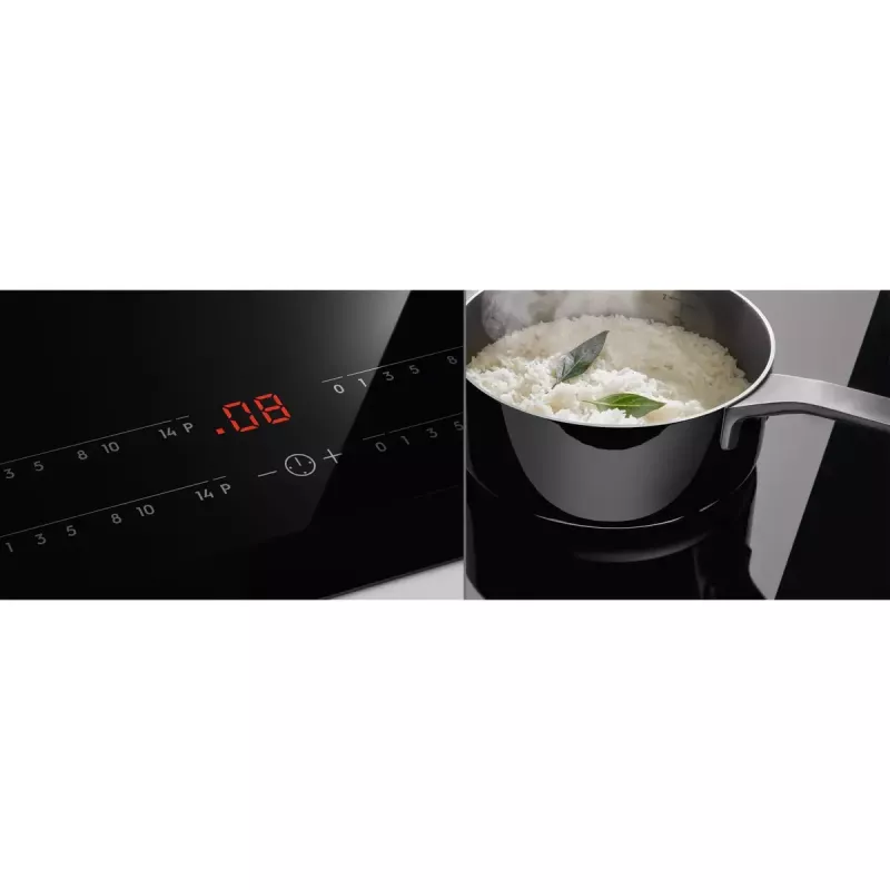 Electrolux EIV734 piano cottura a induzione da incasso nero 68 cm di larghezza 4 zone