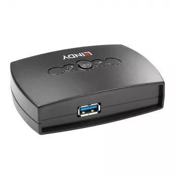 Switch USB 3.0 a 2 porte Lindy
