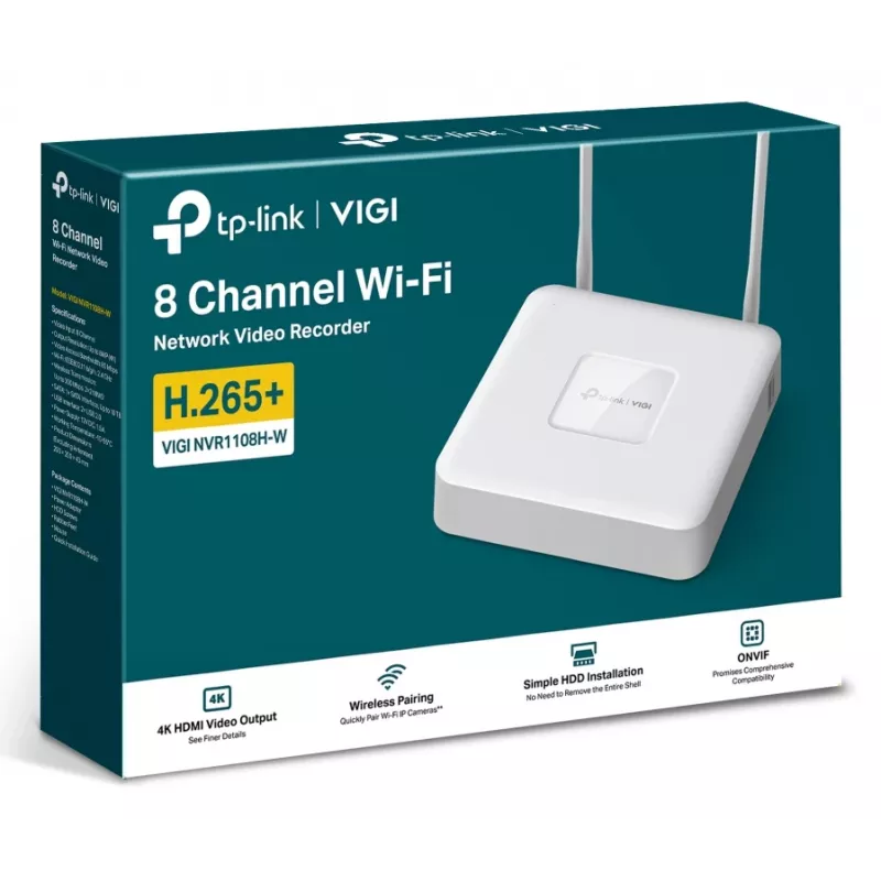 Videoregistratore di rete TP-Link VIGI NVR1108H-W 8 canali 4K