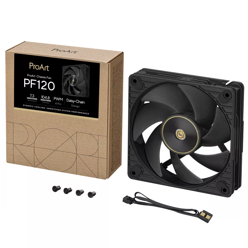 Ventola ASUS ProArt PF120 PWM nero case per computer 12 cm 1 pezzo
