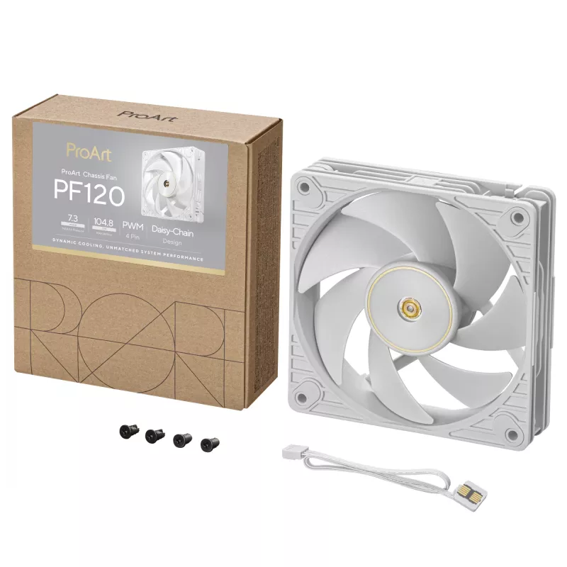 Ventola ASUS ProArt PF120 PWM bianco case per computer 12 cm 1 pezzo