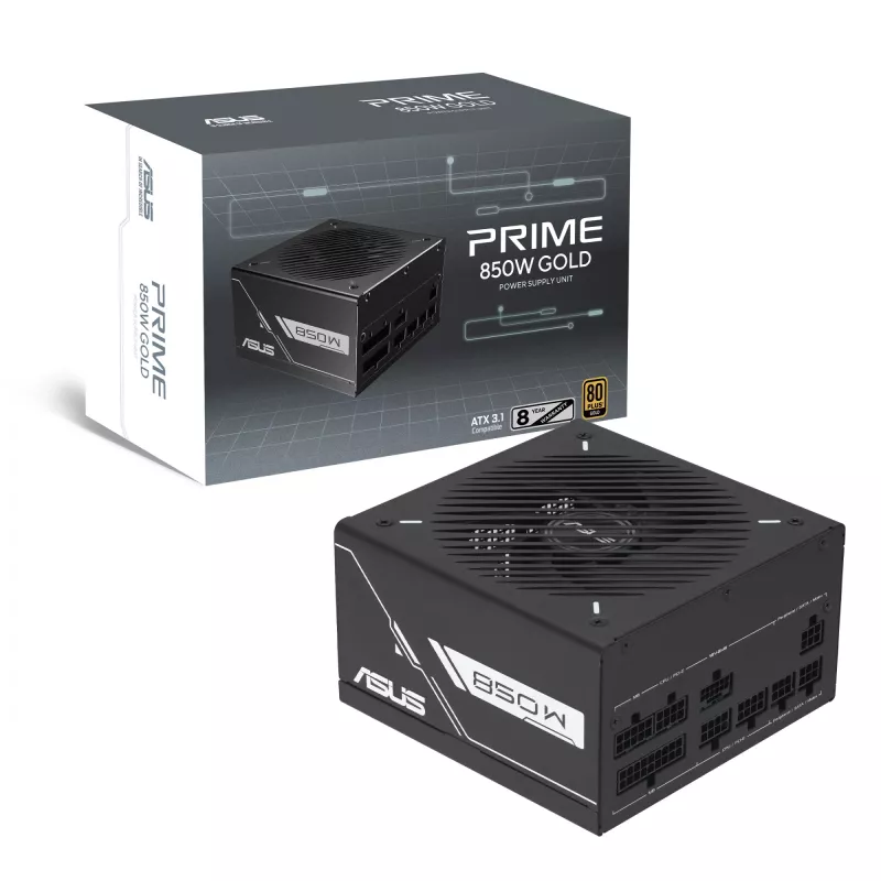 Alimentatore ASUS Prime -850G 850W ATX 20+4-Pin, 80 PLUS Gold, nero
