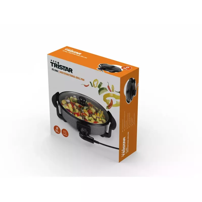 Padella per griglia Tristar PZ-2963 multifunzionale rotonda nera 30 cm