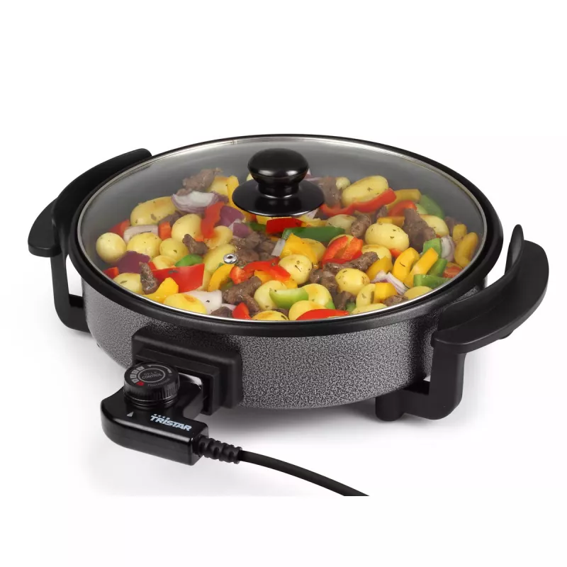 Padella per griglia Tristar PZ-2963 multifunzionale rotonda nera 30 cm