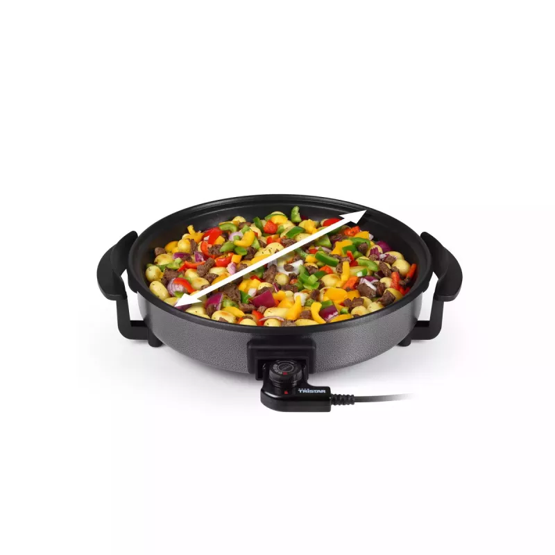 Padella per griglia Tristar PZ-2963 multifunzionale rotonda nera 30 cm