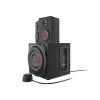 Set di diffusori GENESIS Helium 610BT 2.1, 60 W RMS, Bluetooth, con filo, rosso/nero, subwoofer compatto
