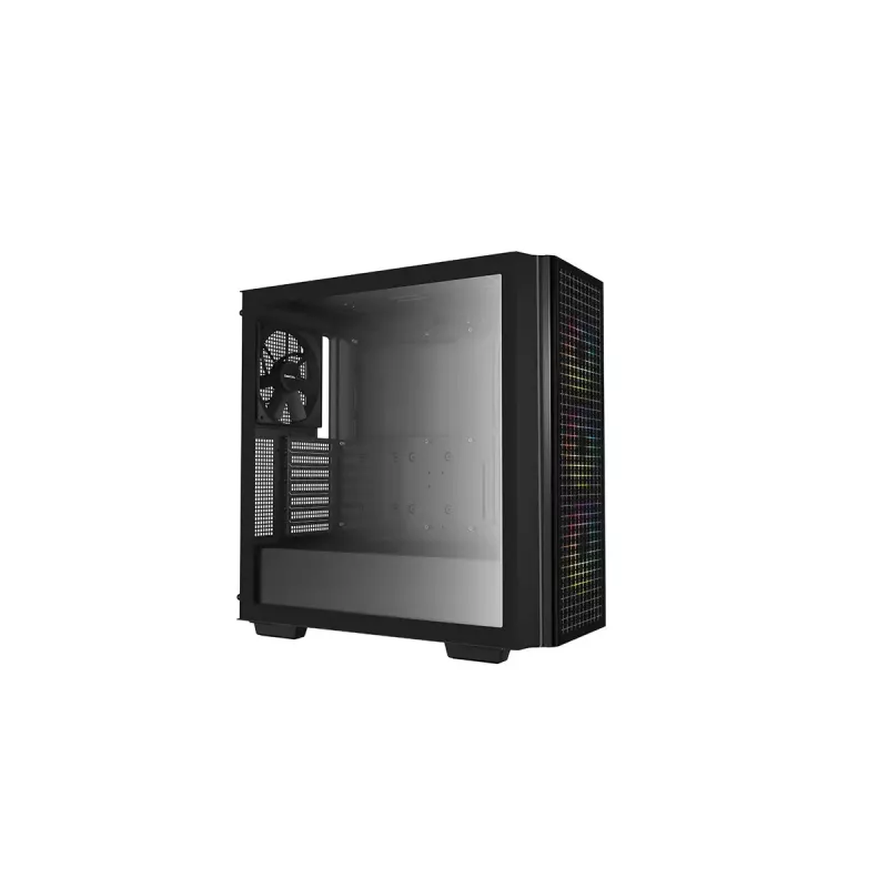 Case per computer mid-tower DeepCool CG540 – nero, supporto ATX, interno spazioso, flusso d'aria ottimizzato