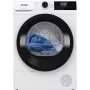 Gorenje Torktumlare DHNE82 BK040, freestanding, carica frontale, pompa di calore, bianco, pulsanti, manopola, destra