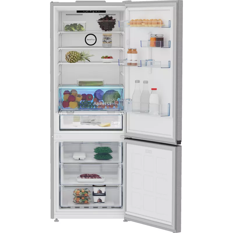 Frigorifero combinato Beko B3RCNE564HXB freestanding 490 L Argento