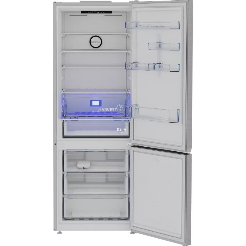 Frigorifero combinato Beko B3RCNE564HXB freestanding 490 L Argento