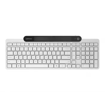 Tastiera Bluetooth wireless Lenovo 800 — layout inglese US, autoalimentata, bianca