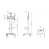 Multibrackets M Public Floorstand Basic 150 con ripiano e supporto per telecamera