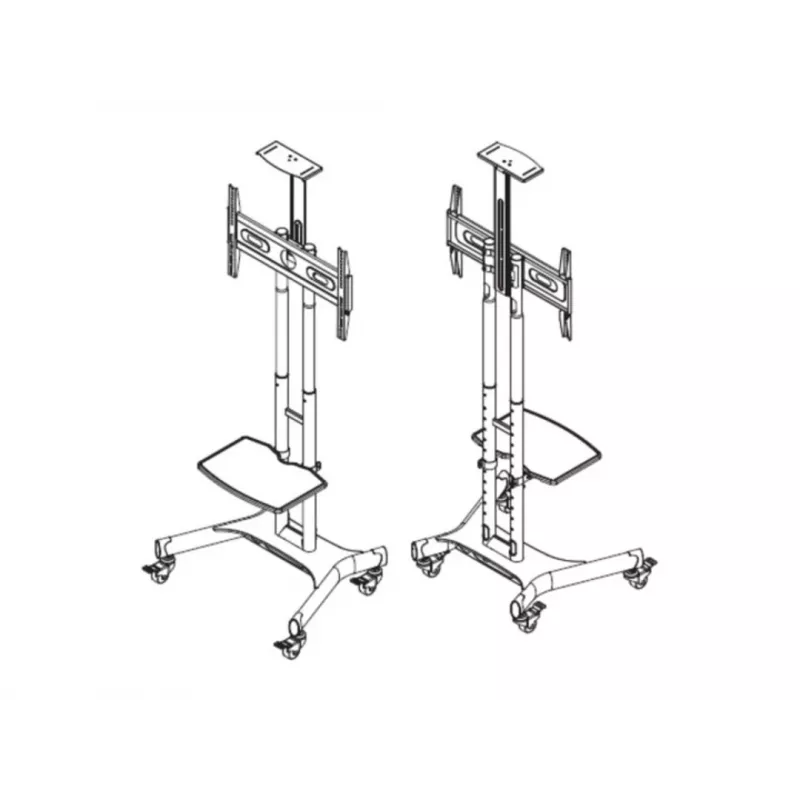 Multibrackets M Public Floorstand Basic 150 con ripiano e supporto per telecamera