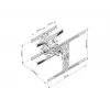 Supporto full motion per due monitor Multibrackets M VESA Flexarm L
