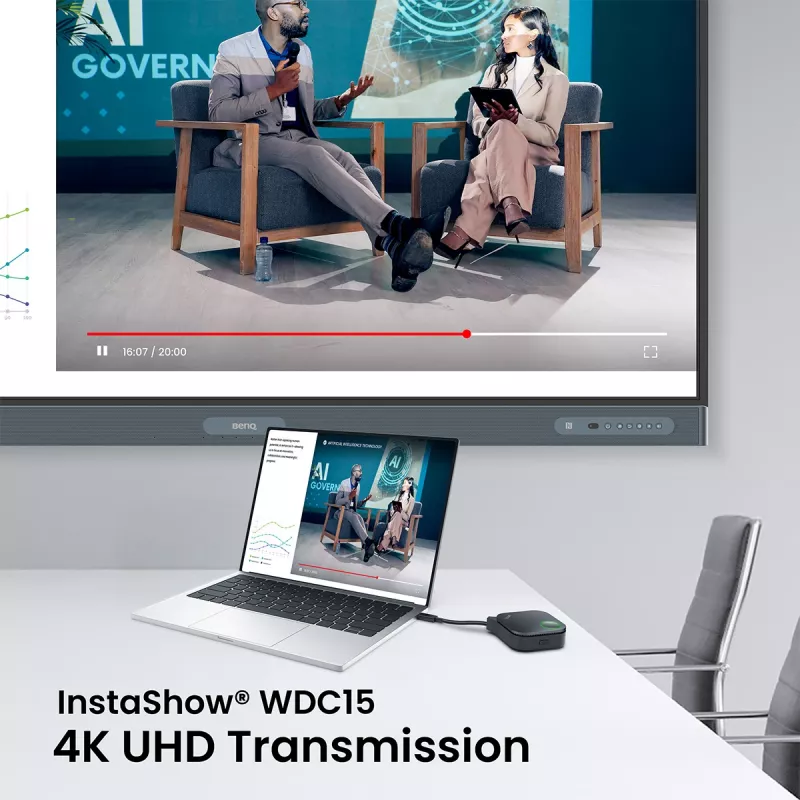 Sistema di presentazione wireless BenQ InstaShow WDC15 HDMI desktop nero