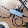 Targus Dual Video Mobile Dock con 140W EPR Pass-Thru, con filo, USB 3.2 Gen 2 (3.1 Gen 2) Type-C, 140 W, 1000 Mbit/s, grigio, 10 Gbit/s